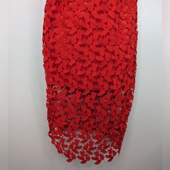 Bardot Gardencore Tomato Coquette Girl Feminine Coastal Beachy Chic Dress 6 - Picture 5 of 9